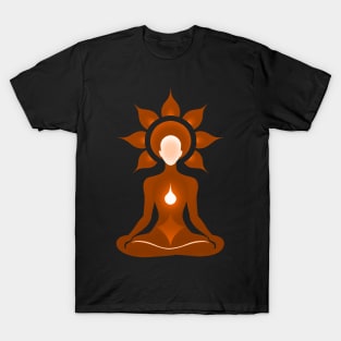 Aura Orange Meditation 07 T-Shirt